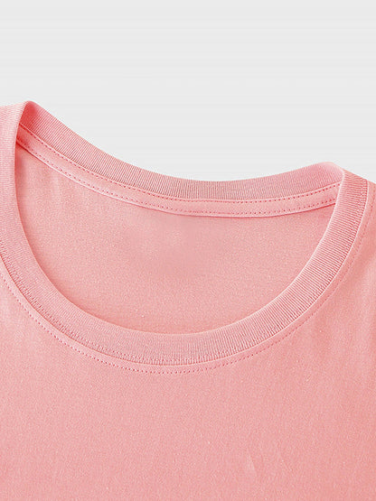 Damen T-Shirt mit Animal Print und Motiv-Spruch – Modisches Freizeitshirt, Casual Streetstyle, Inspirierendes Geschenk