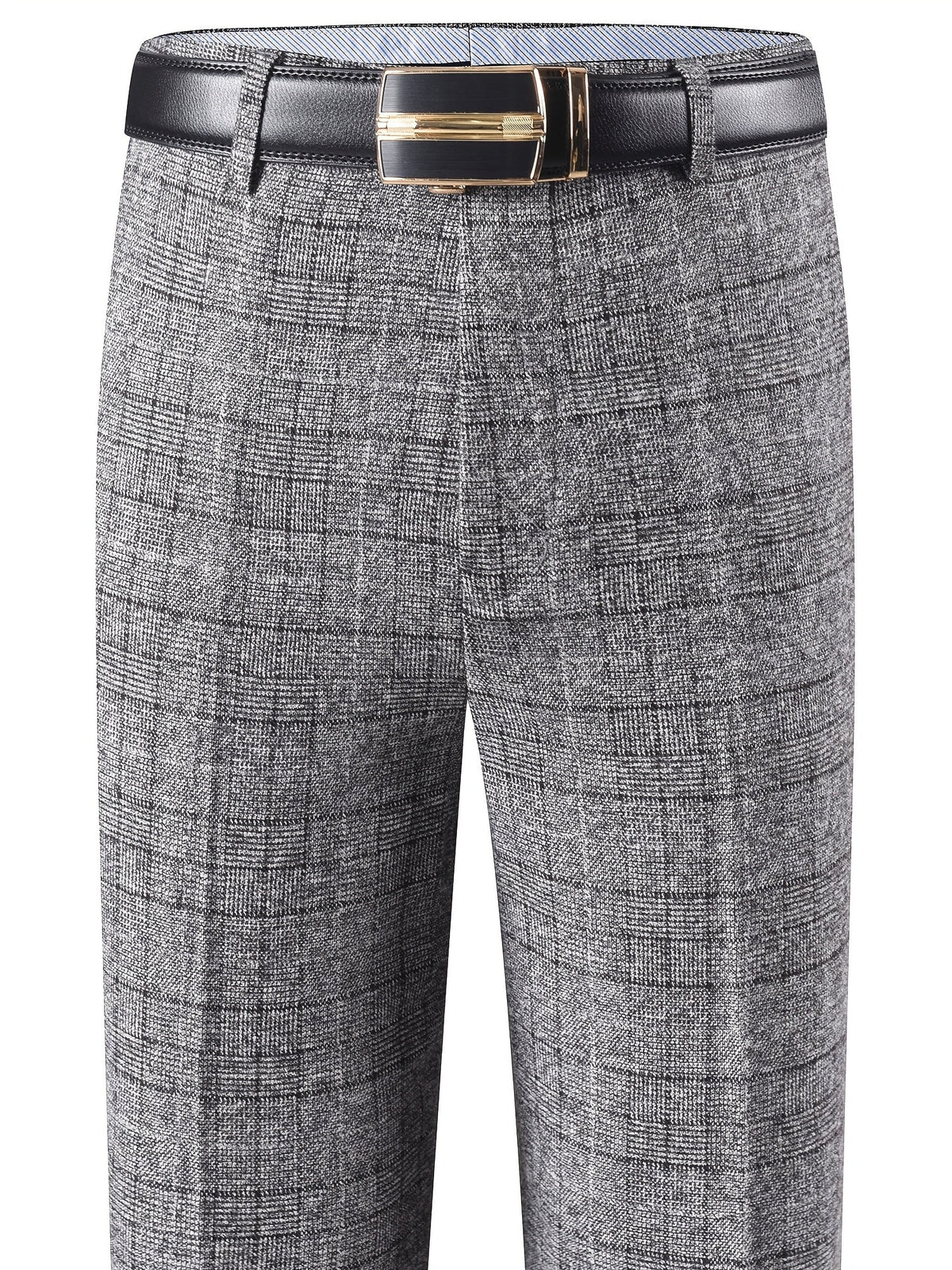 Herren Hose im Karomuster Anzughose Klassisch Elegante Freizeithose