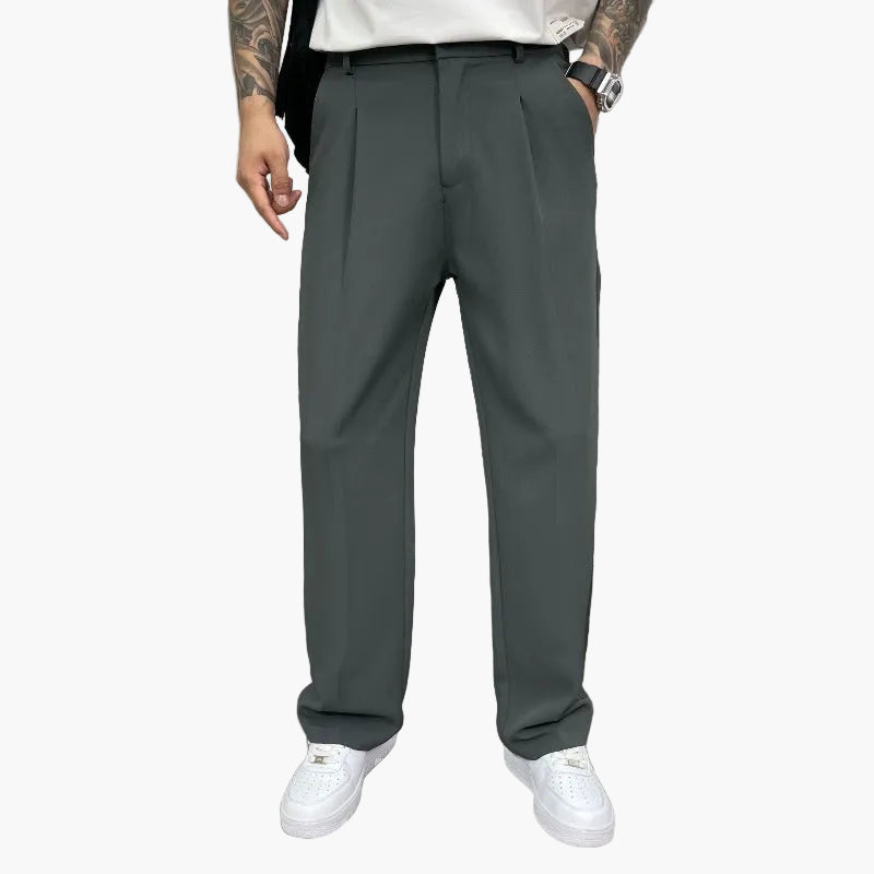 Herren Wide-Leg Anzughose – Moderner Schnitt für Alltag und Streetwear