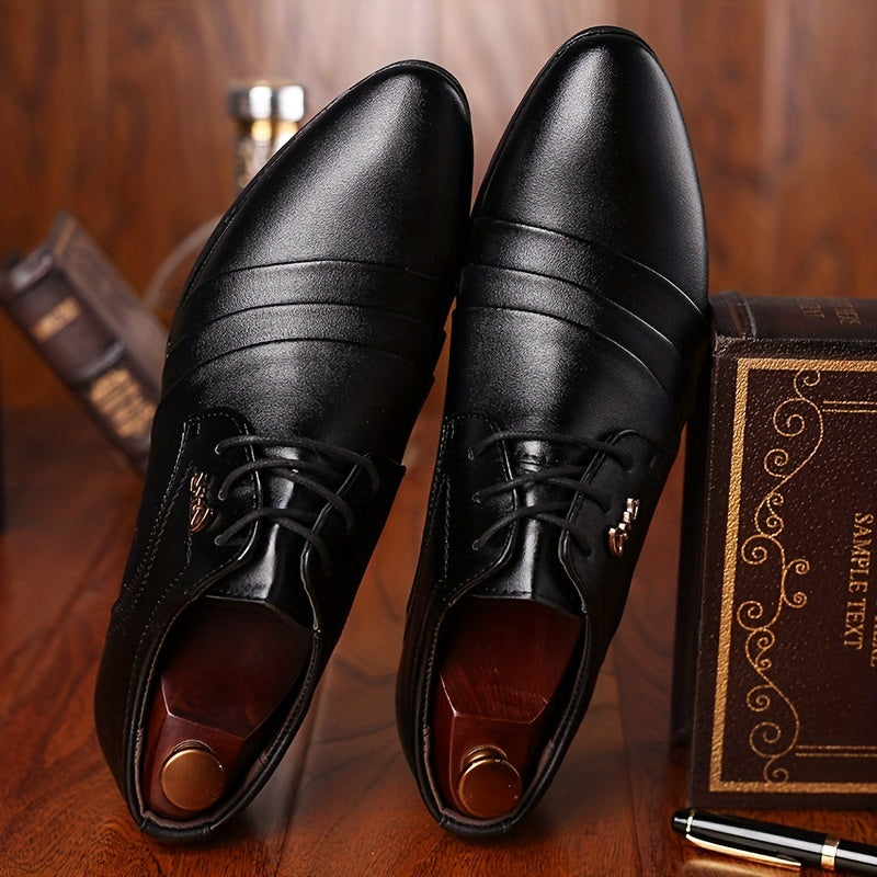 Herren Business Schnürschuhe Elegant – Klassische Anzugschuhe für Büro & Feierlichkeiten