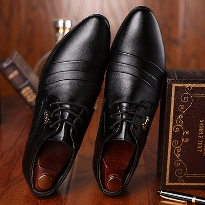 Herren Business Schnürschuhe Elegant – Klassische Anzugschuhe für Büro & Feierlichkeiten