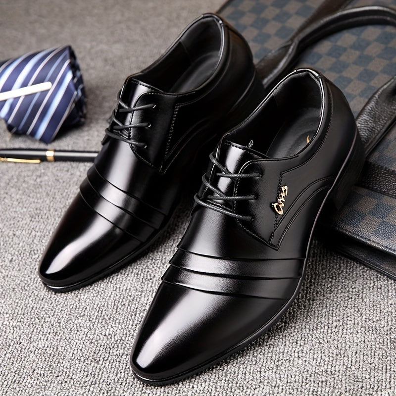 Herren Business Schnürschuhe Elegant – Klassische Anzugschuhe für Büro & Feierlichkeiten