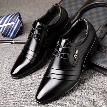 Herren Business Schnürschuhe Elegant – Klassische Anzugschuhe für Büro & Feierlichkeiten