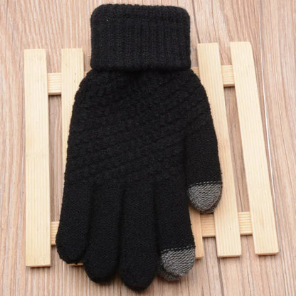 Unisex Strick Touchscreen-Handschuhe in verschiedenen Farben