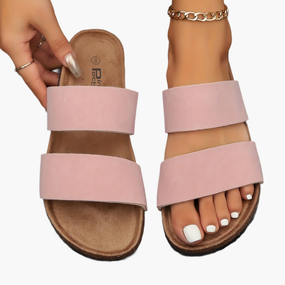 Damen Komfort-Sandalen mit Doppelriemen – Lässige Sommerschuhe für Freizeit & Alltag