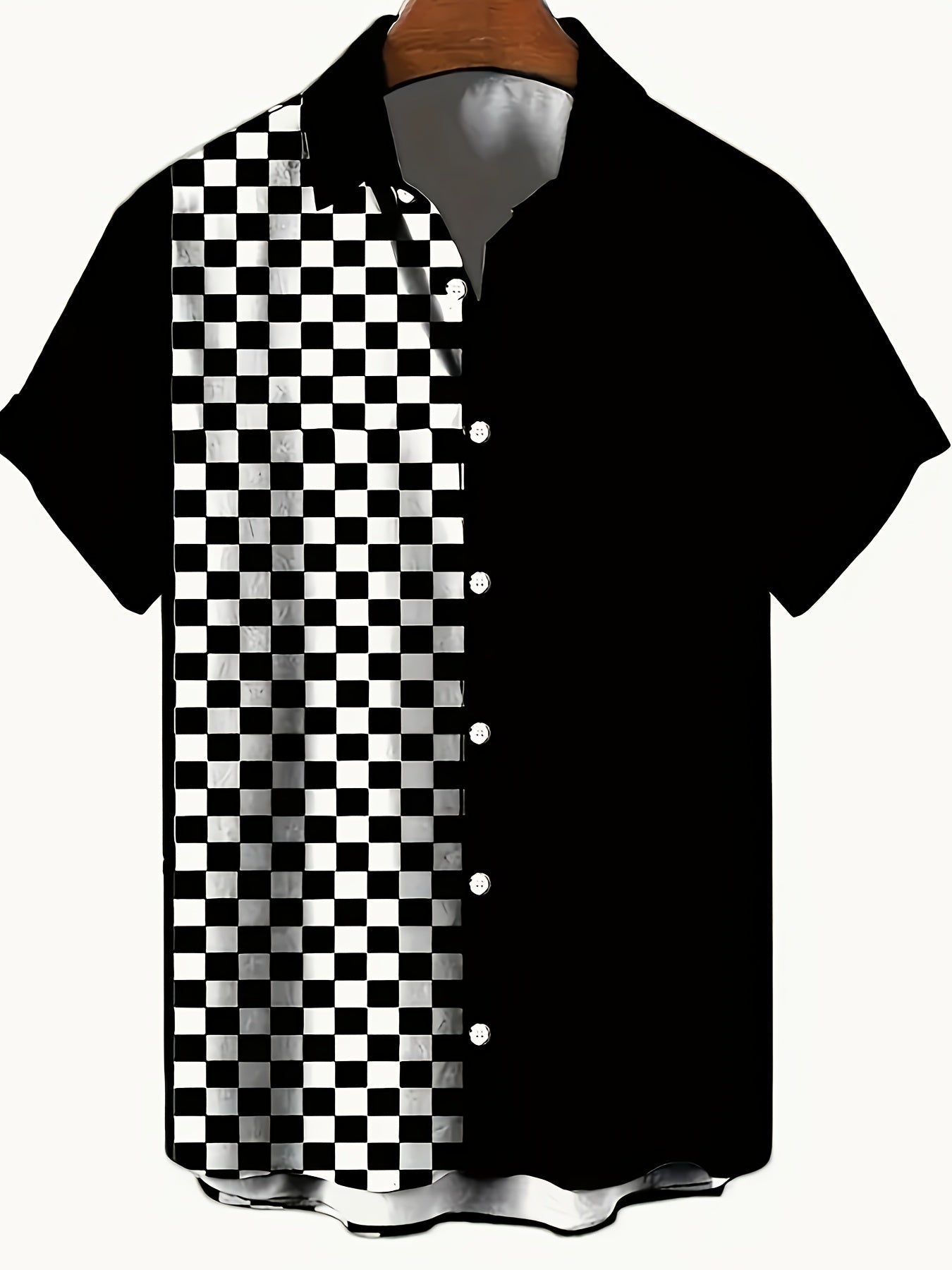 Herren Kurzarm Freizeithemd mit Karomuster und modernem Schnitt – Trendiges Resort Shirt für Alltag und Ausgehen