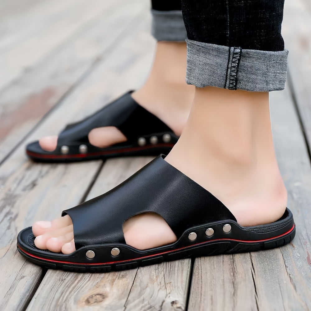 Herren Bequeme Slip-On Sandalen für Freizeit und Alltag