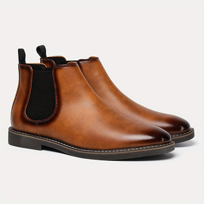 Herren Chelsea Boots mit elastischem Einsatz und Zuglasche