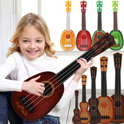 Kinder Ukulele Spielzeug – Simuliertes Musikinstrument für Jungen und Mädchen, Lernspielzeug für Musikspaß