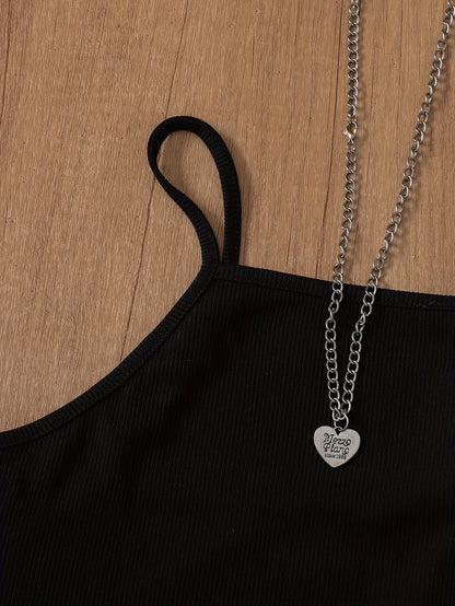 Damen Elegantes Zweiteiler-Set mit Trägertop und Weitbein-Hose – Business & Freizeit Outfit