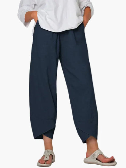 Damen Luftige Cropped-Hose – Entspannter Stil für Alltag und Freizeit