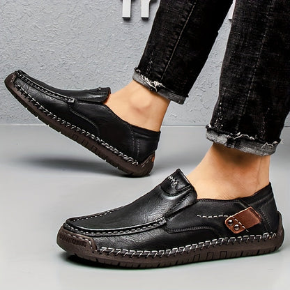 Herren Mokassin-Slipper Vintage Stil – Bequeme Freizeitschuhe für Alltag & Büro