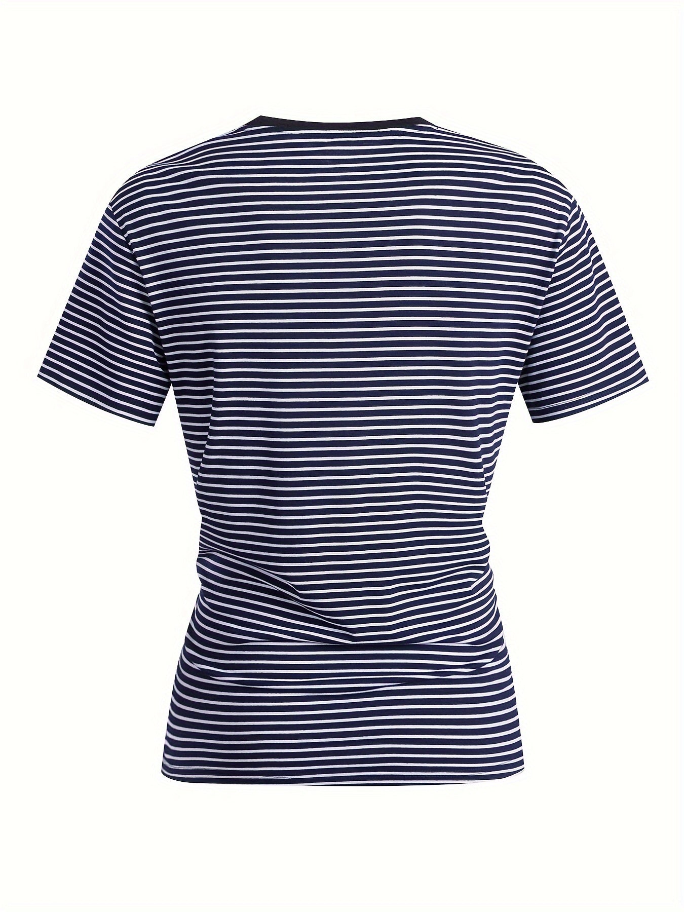 Herren T-Shirt mit klassischem, gestreiftem Design – Kurzarm, zeitloser Stil für Alltag und Freizeit