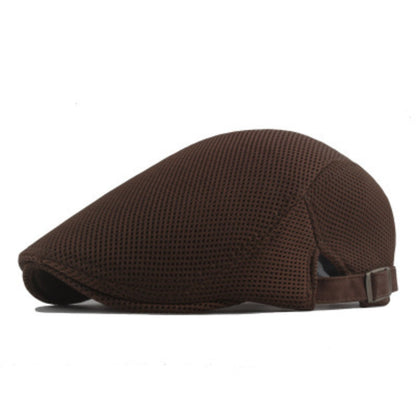 Unisex Schirmmütze Mesh-Gewebe Sommermütze Gatsby-Kappe Verstellbar