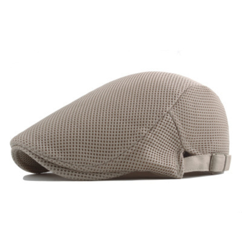 Unisex Schirmmütze Mesh-Gewebe Sommermütze Gatsby-Kappe Verstellbar
