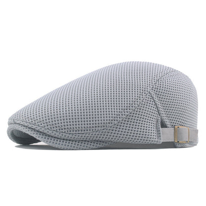 Unisex Schirmmütze Mesh-Gewebe Sommermütze Gatsby-Kappe Verstellbar