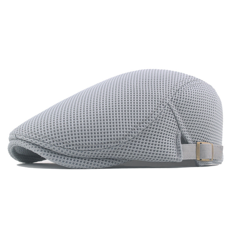 Unisex Schirmmütze Mesh-Gewebe Sommermütze Gatsby-Kappe Verstellbar