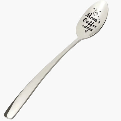 Eleganter Muttertags-Kaffeelöffel für Damen – Gravierte Geschenkidee mit Herzmotiv