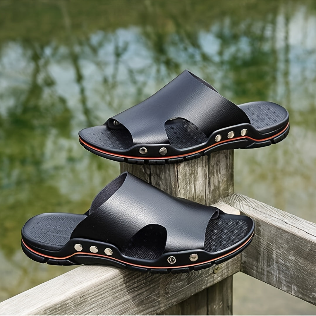Herren Bequeme Slip-On Sandalen für Freizeit und Alltag