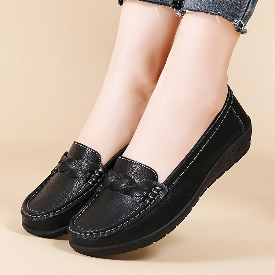Damen Komfort-Loafer für Alltag und Büro – Klassische Mokassin-Slipper