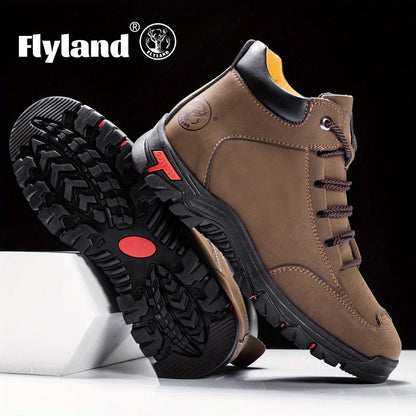 Herren Outdoor Stiefel Robust Profilsohle Knöchelhoch Schnürsenkel