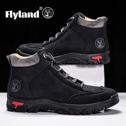 Herren Outdoor Stiefel Robust Profilsohle Knöchelhoch Schnürsenkel