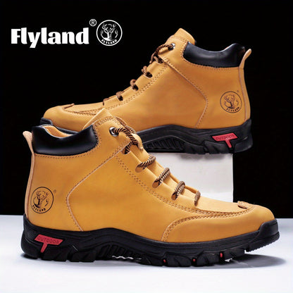 Herren Outdoor Stiefel Robust Profilsohle Knöchelhoch Schnürsenkel