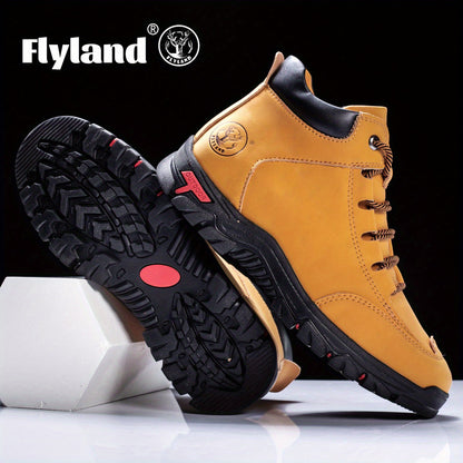 Herren Outdoor Stiefel Robust Profilsohle Knöchelhoch Schnürsenkel
