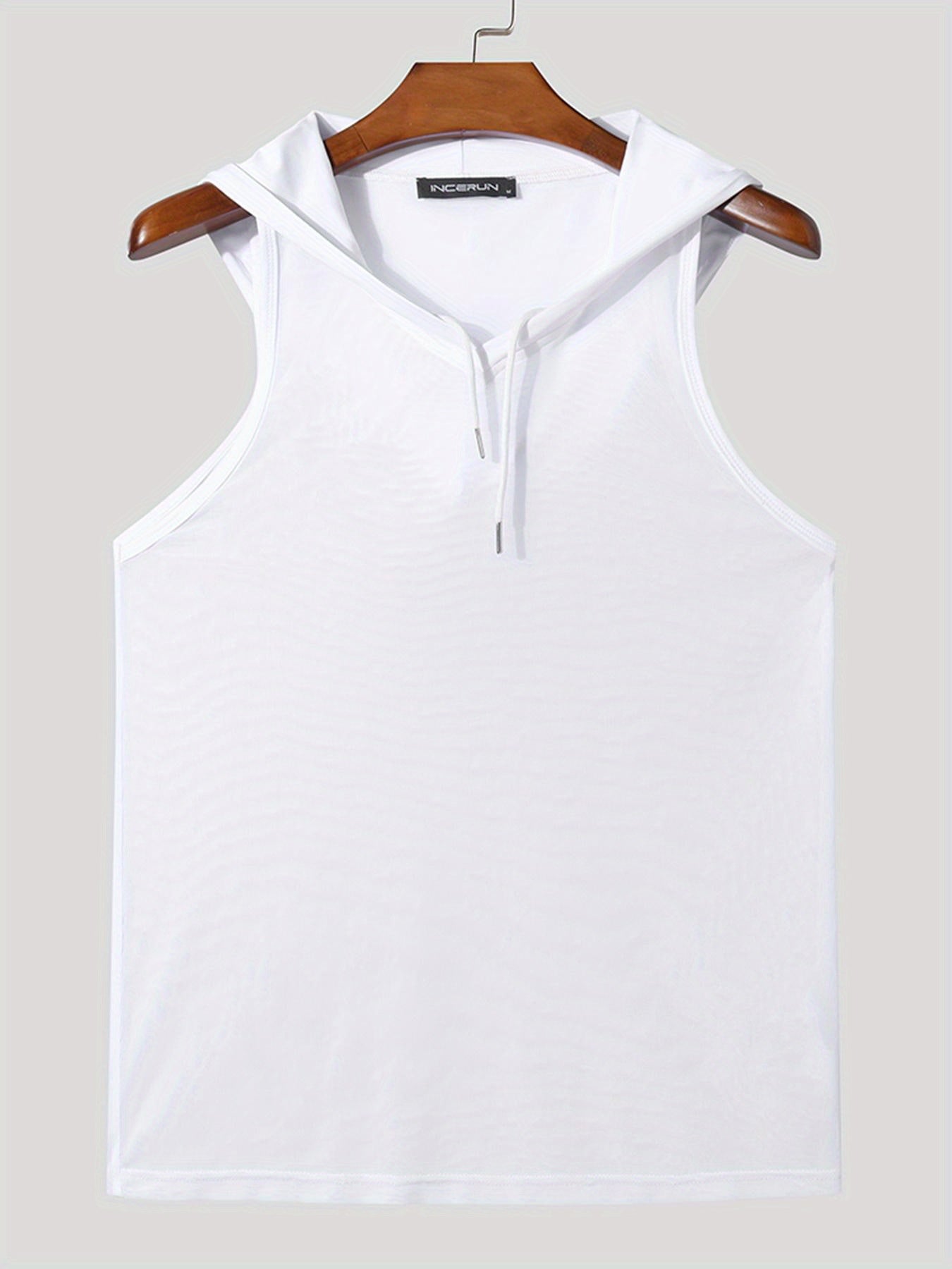 Herren Kapuzen-Sleeveless Tanktop Sportlich Modern Fitness Freizeit