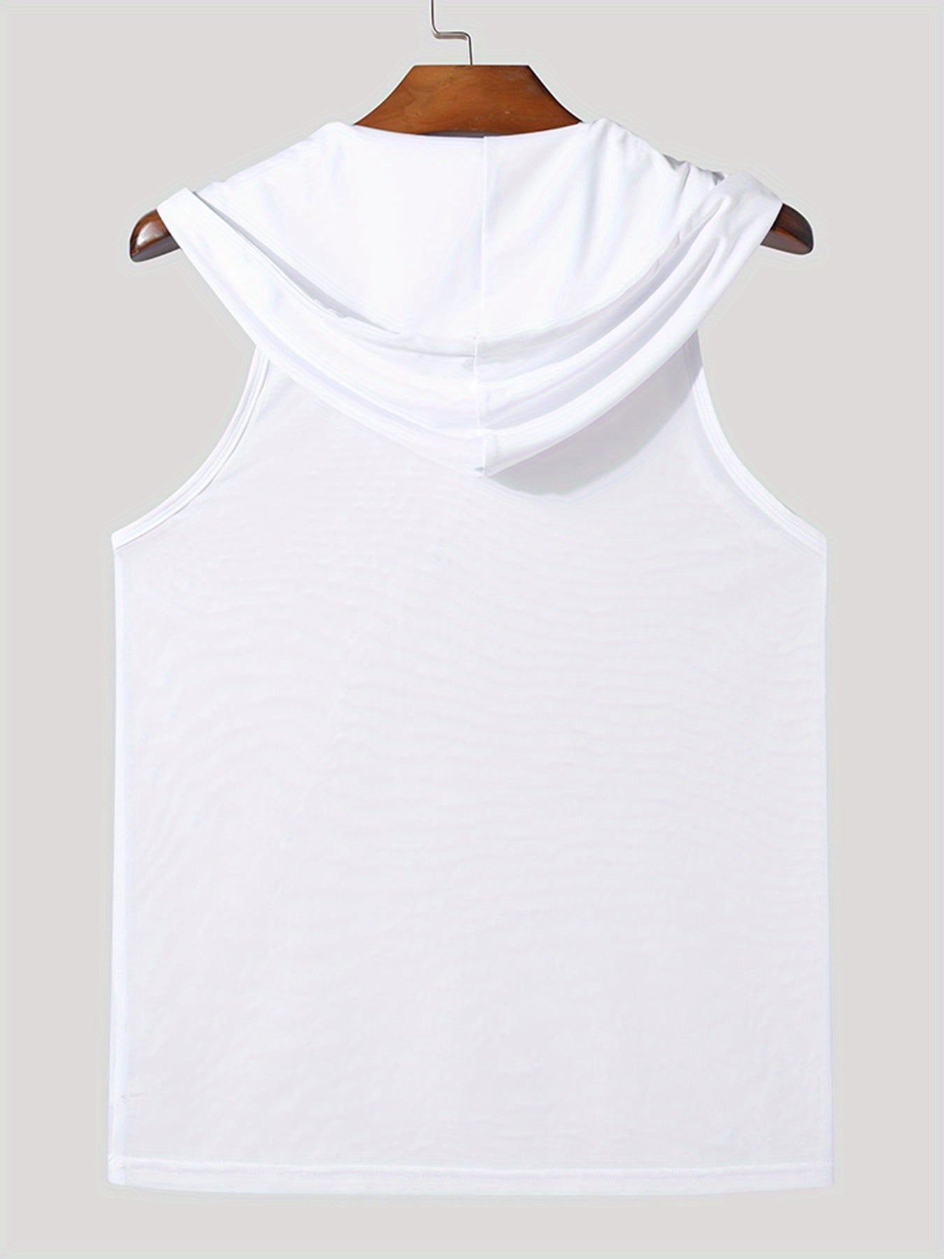 Herren Kapuzen-Sleeveless Tanktop Sportlich Modern Fitness Freizeit