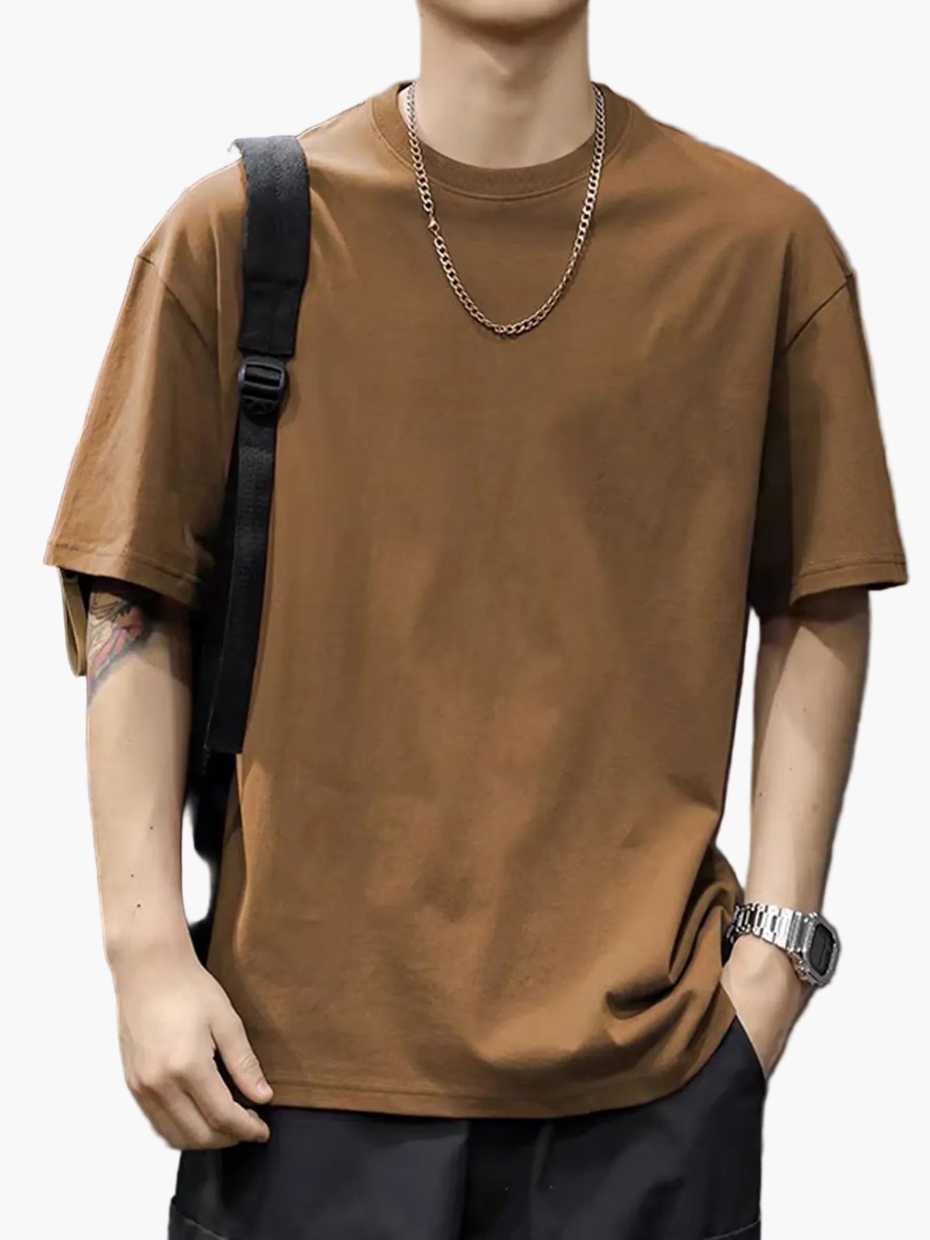 Herren Basic T-Shirt – Lässiger Streetwear Stil für Alltag und Freizeit
