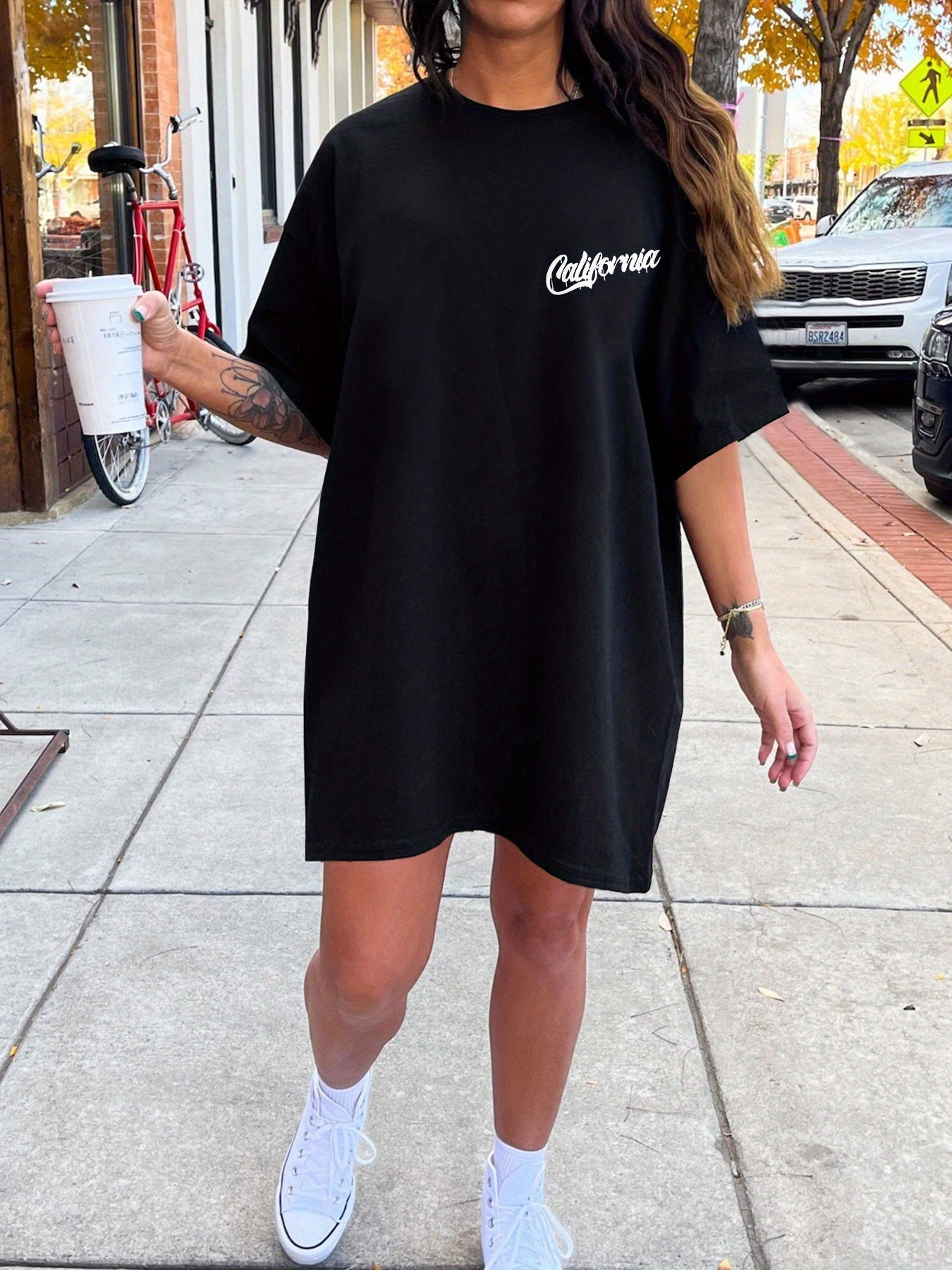 Damen Oversized T-Shirt Santa Barbara California Retro Streetwear – Lässiges Sommer Design