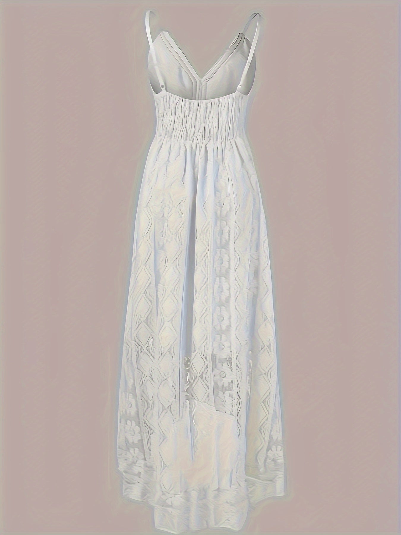 Damen Boho Maxikleid mit Spitze und V-Ausschnitt – Elegantes Sommerkleid für besondere Anlässe