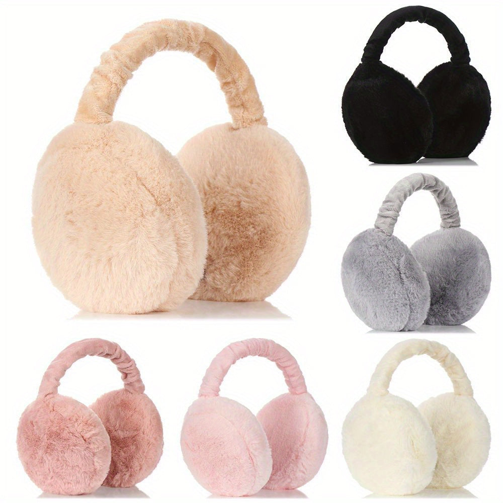 Ohrenwärmer Flauschig Warm Winterschutz Mehrfarbig