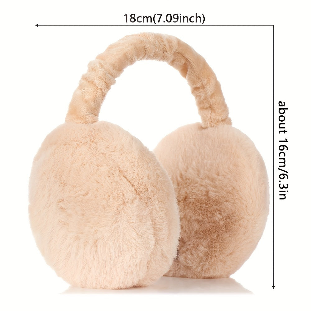 Ohrenwärmer Flauschig Warm Winterschutz Mehrfarbig