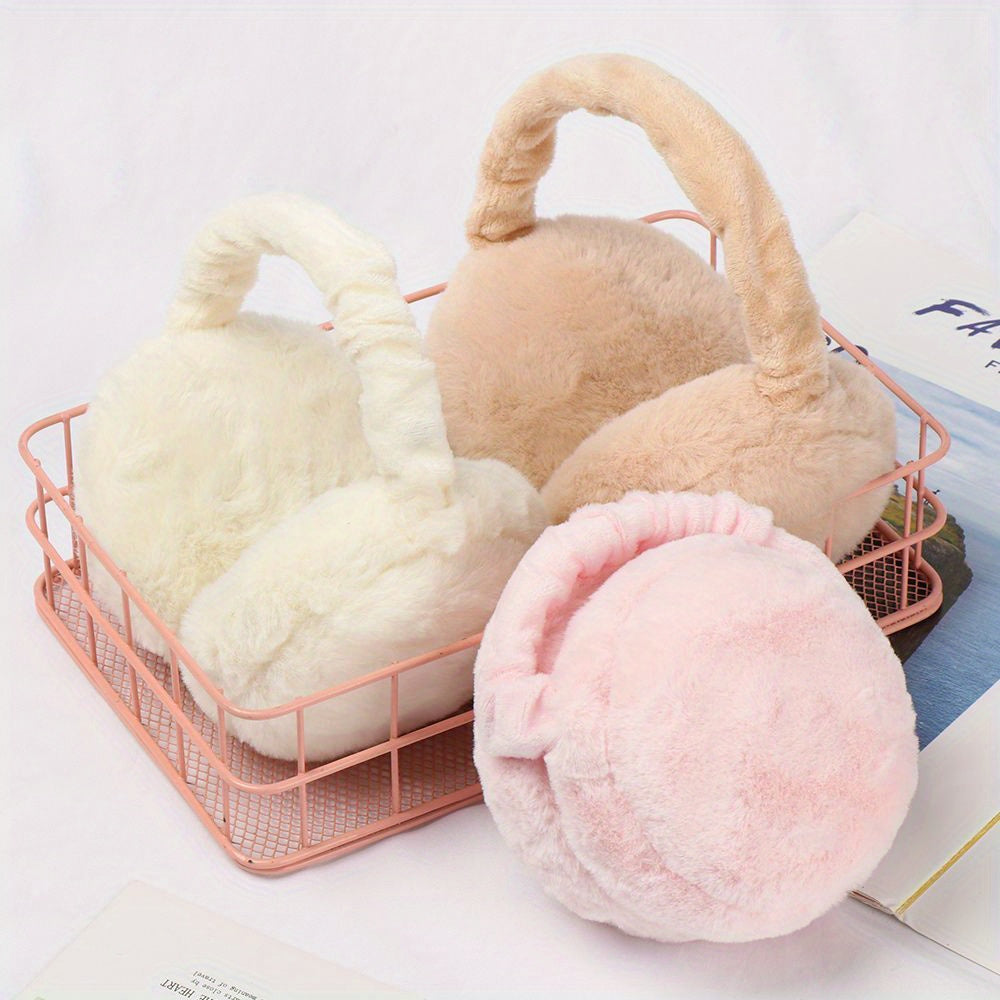 Ohrenwärmer Flauschig Warm Winterschutz Mehrfarbig