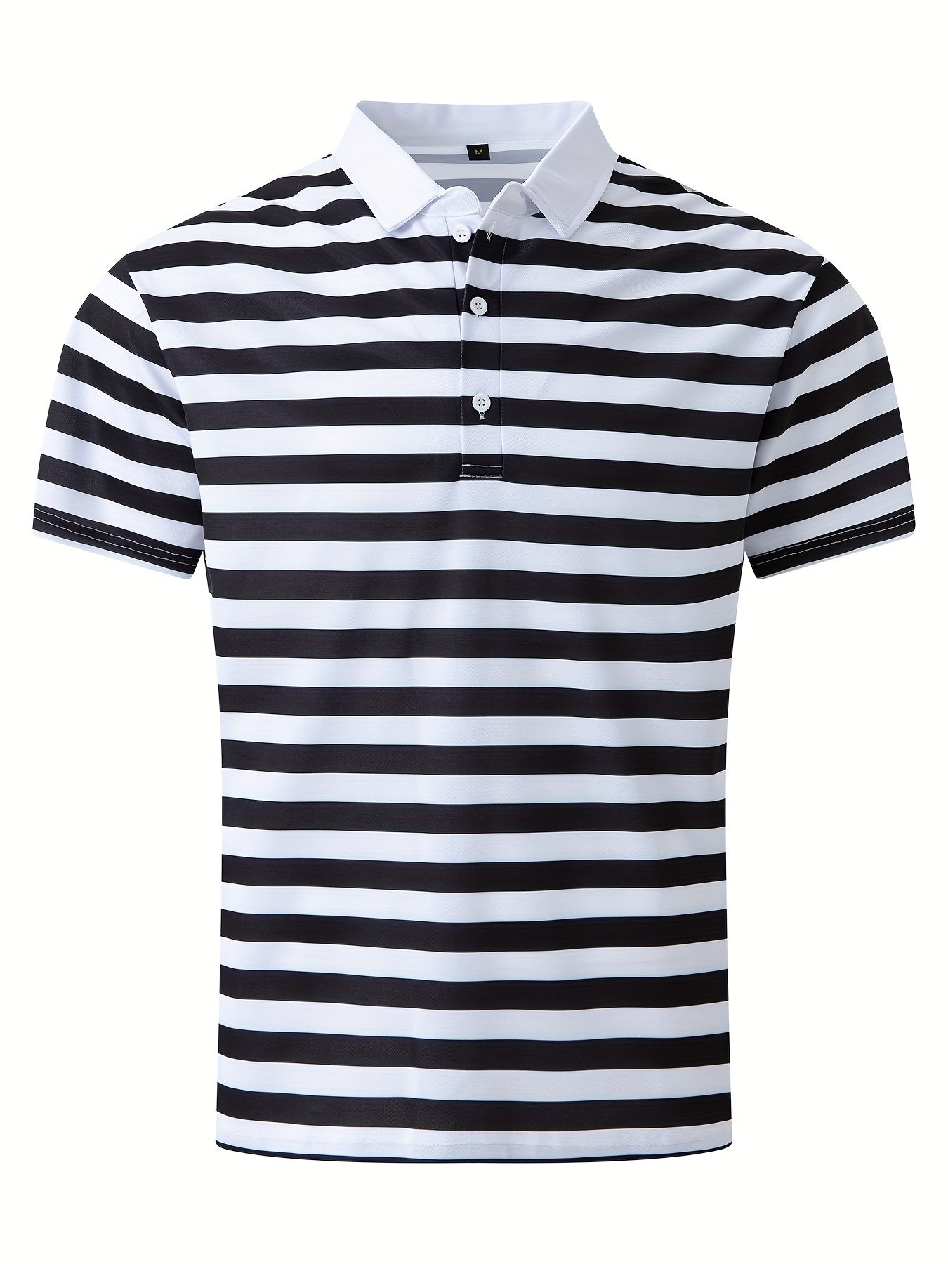 Herren Poloshirt im maritimen Streifen-Look für Freizeit und Segeln – Sommer Casual Polo