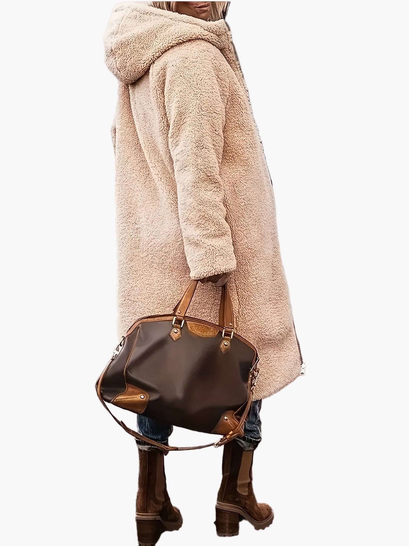 Damen Winter Steppmantel mit Kapuze – Langer Casual Outdoor Mantel für kalte Tage