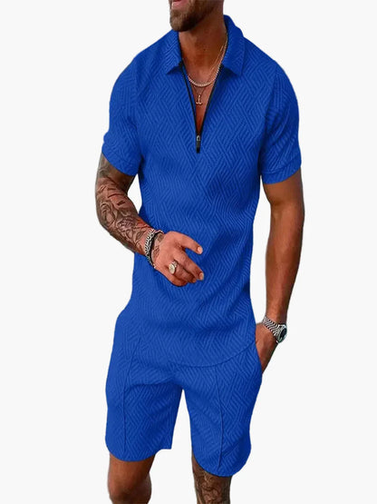 Herren Poloshirt & Shorts Set – Modernes Freizeit-Outfit für Sommer & Urlaub