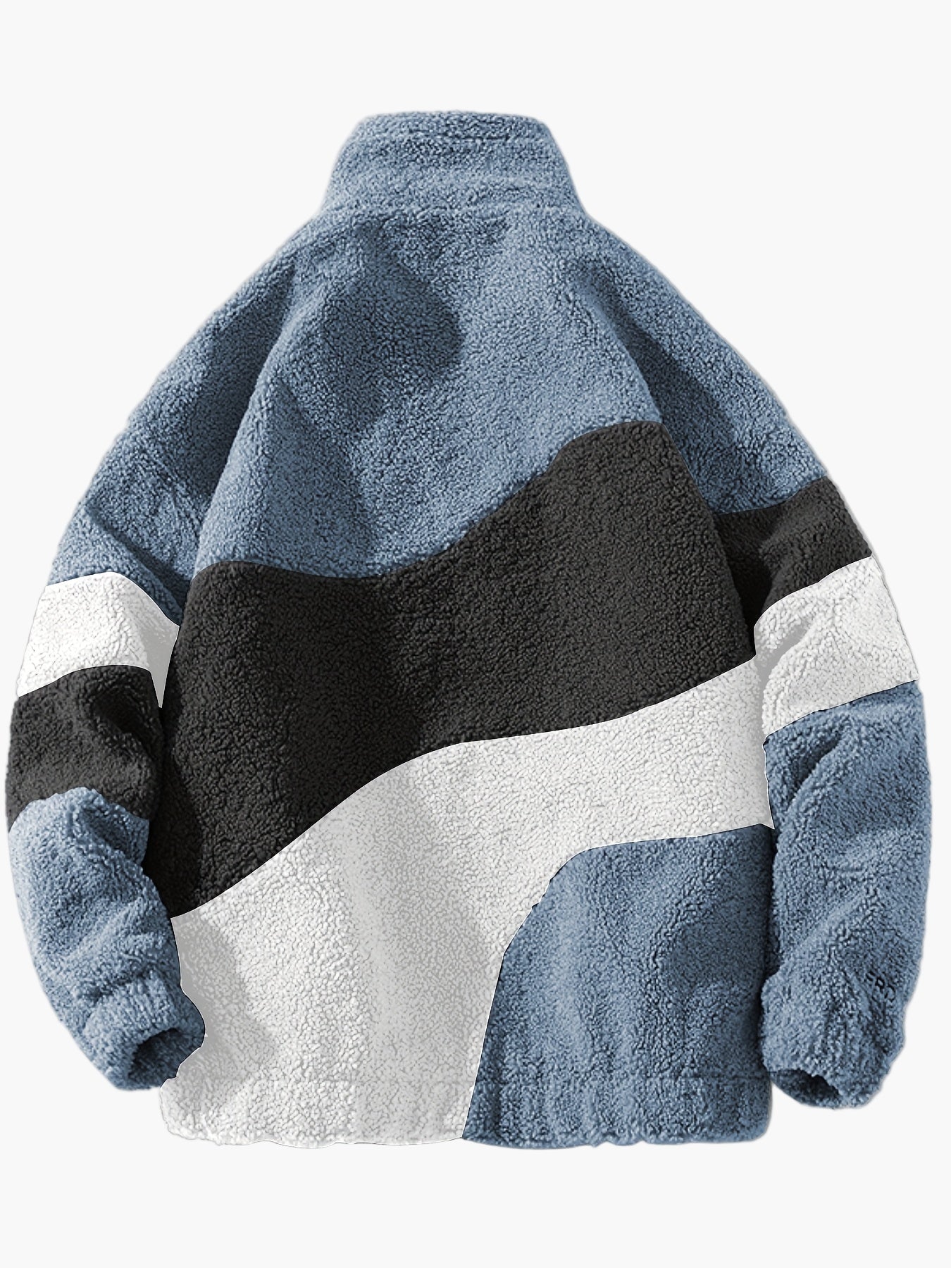 Herren Fleecejacke im Preppy Stil – Weicher Colorblock Softshell für Freizeit & Alltag