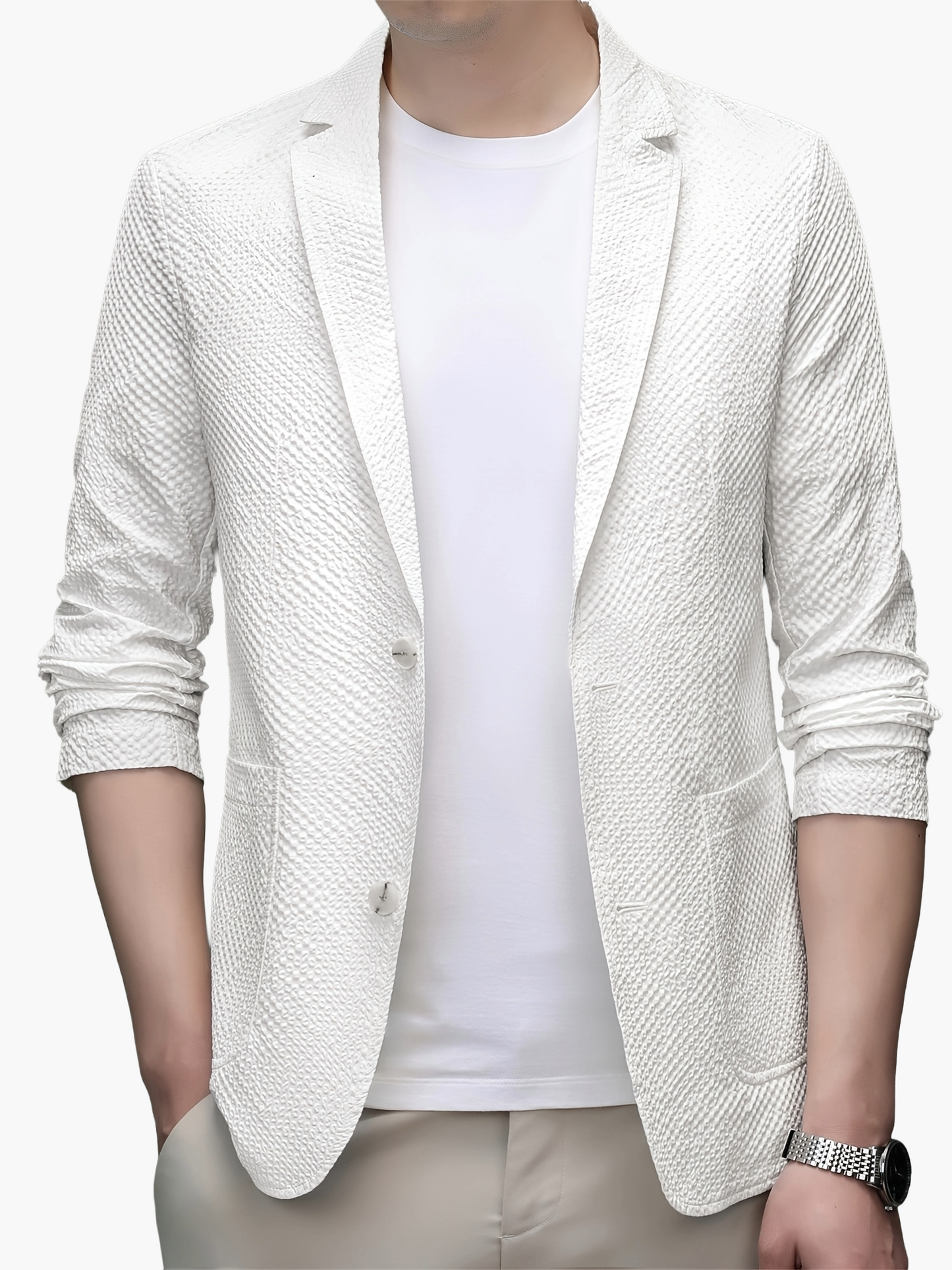 Herren Modernes Freizeit Sakko – Leichtes Blazer-Jackett für Alltag und Business