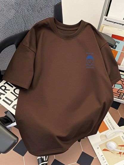 Herren T-Shirt mit Grafikdruck und Spruch – Lockerer Urban Style für Freizeit & Streetwear