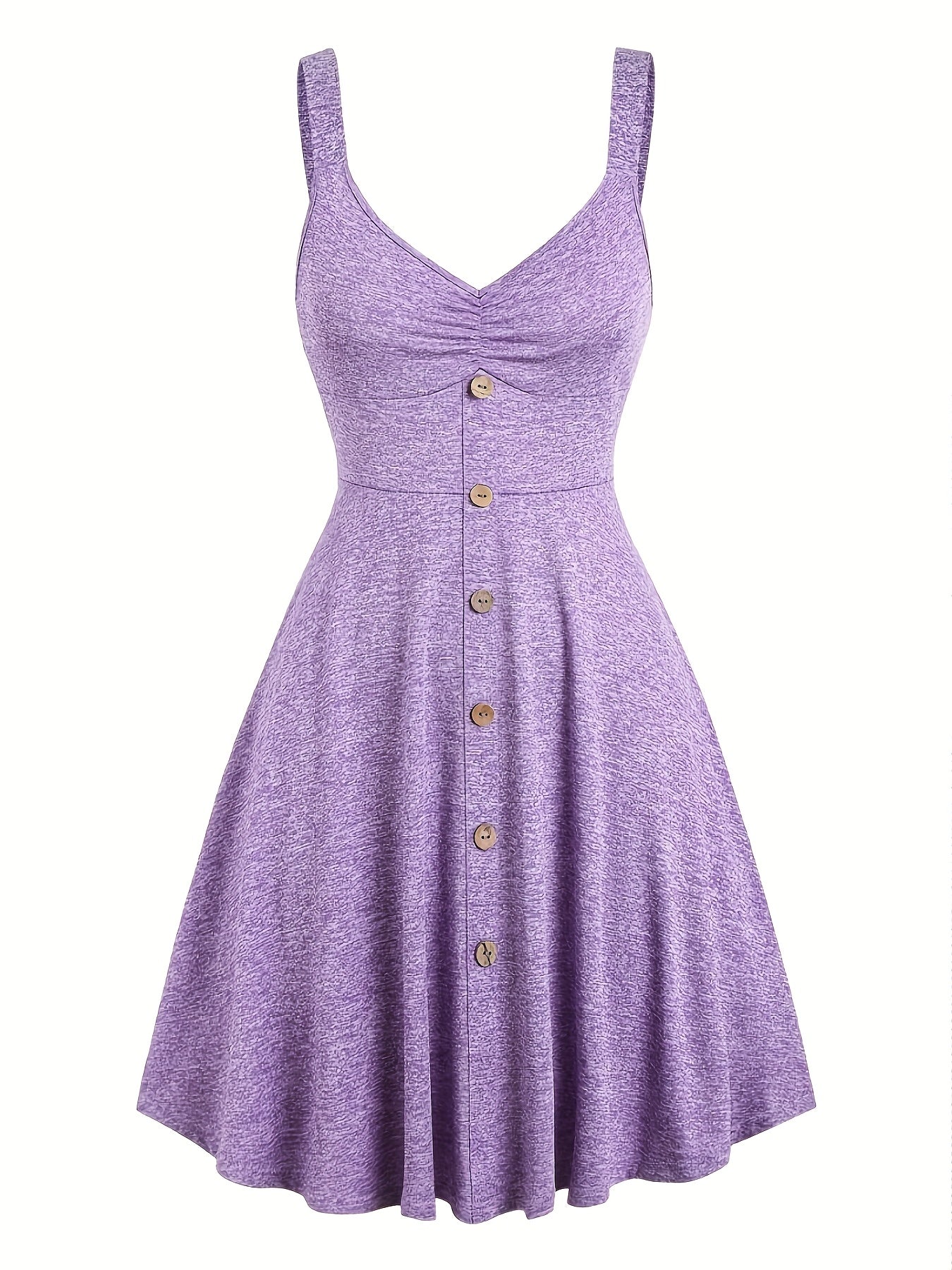 Damen Sommerkleid mit Knopfleiste und V-Ausschnitt – Eleganter Freizeit-Look für Alltag und Urlaub