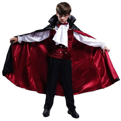 Kinder Halloween Vampir Kostüm – Jungen Dracula Kostüm für Halloween Party & Verkleidung