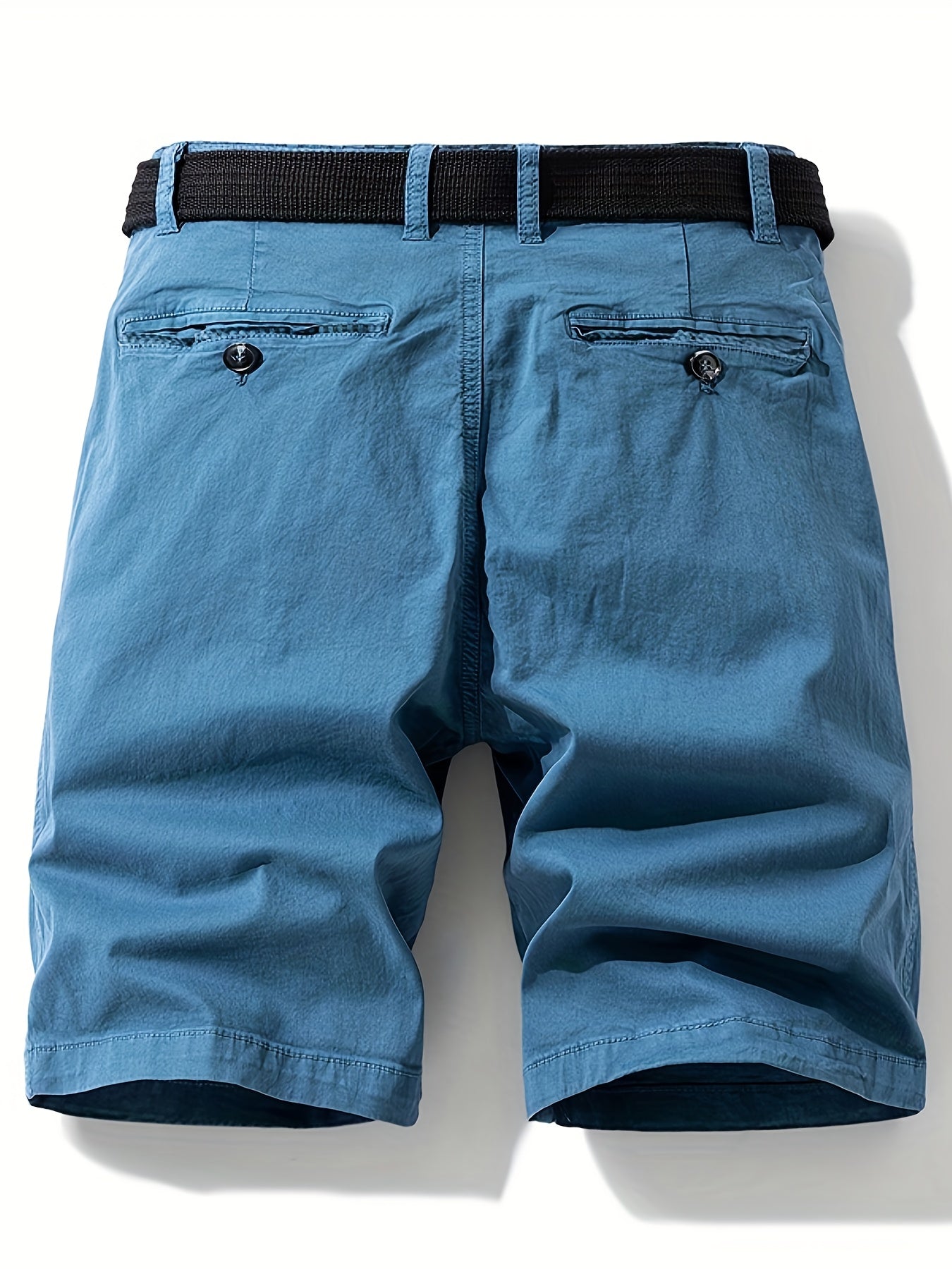 Herren Freizeit-Bermuda Shorts mit Gürtel – Klassischer Sommer-Look für Alltag und Outdoor