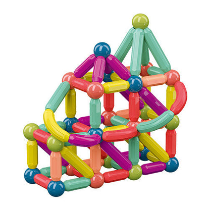 Magnetische Konstruktionsspielzeug Bausteine für Kinder – Kreatives Lernspielzeug, Magnetbaukasten, Jungen & Mädchen