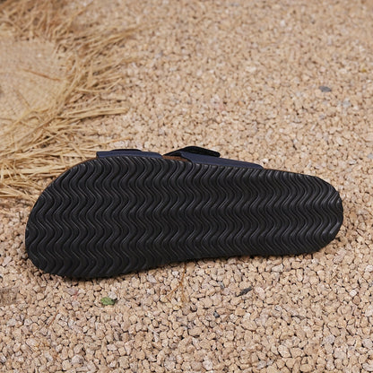 Herren Komfort Zwei-Riemen Sandalen für Freizeit und Alltag