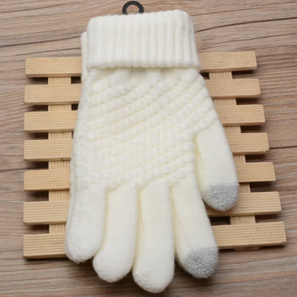 Unisex Winterhandschuhe Strick Touchscreen-Funktion
