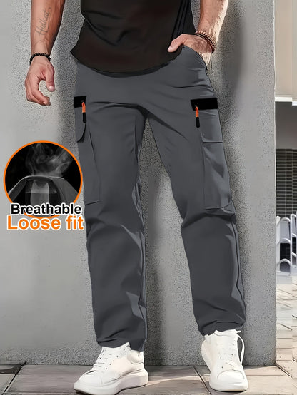Herren Cargo Hose mit lockerem Schnitt, atmungsaktiv und vielseitig für Alltag und Outdoor
