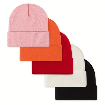 Unisex Beanie Mütze Strickmütze gerippt in verschiedenen Farben